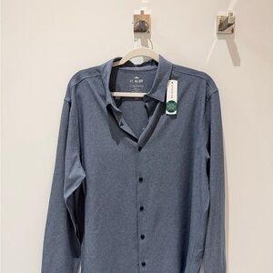 01 Algo Men's Commuter Long Sleeve Dress Shirt